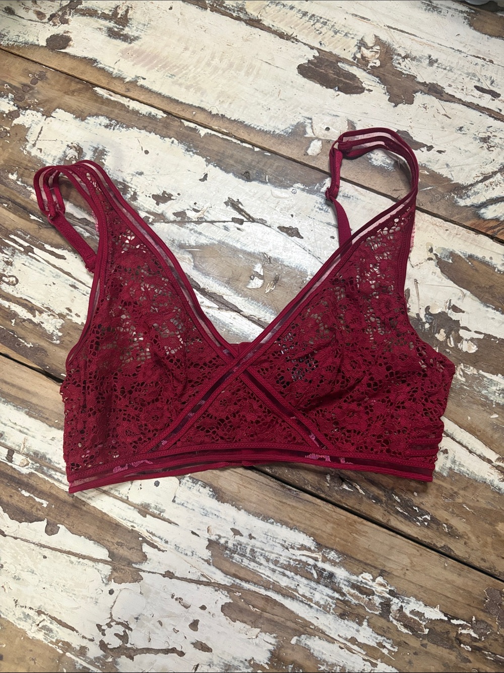 Victoria's Secret Burgundy Lace Bralette